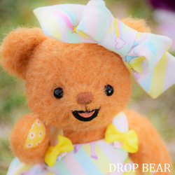 テディベア/DROP　BEAR　＃03(オレンジ) 2枚目の画像