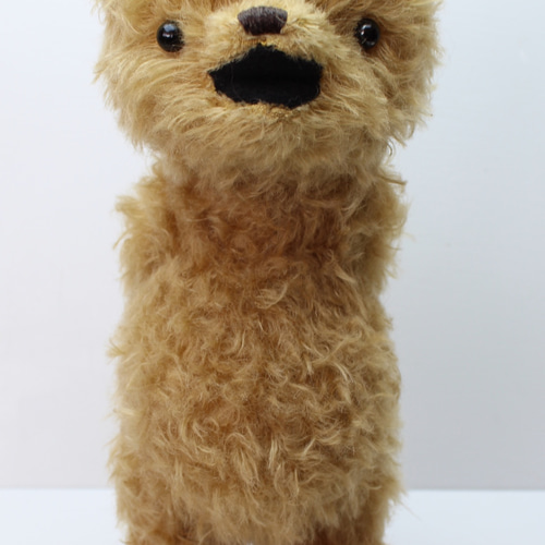 オーダー用】口開きテディベア 高級モヘア ぬいぐるみ menino