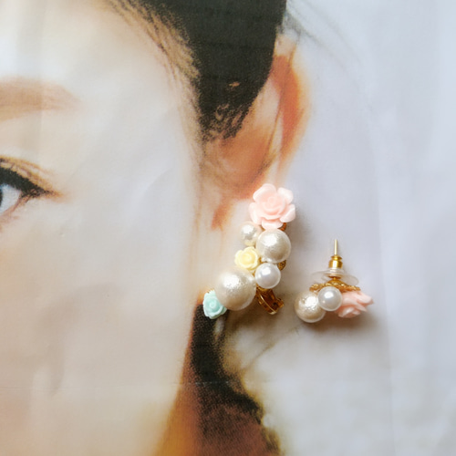 本物お花のイヤーカフ、ピアス Birth Flower｜誕生花シリーズにイヤーカフが新登場！｜BLOOM