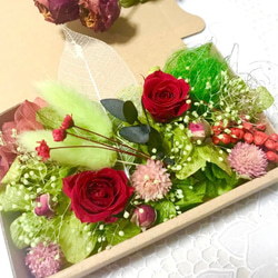 プリンセスred rose＊ハーバリウム花材ドライフラワー 花材セット花材詰め合わせ花材アソート 1枚目の画像