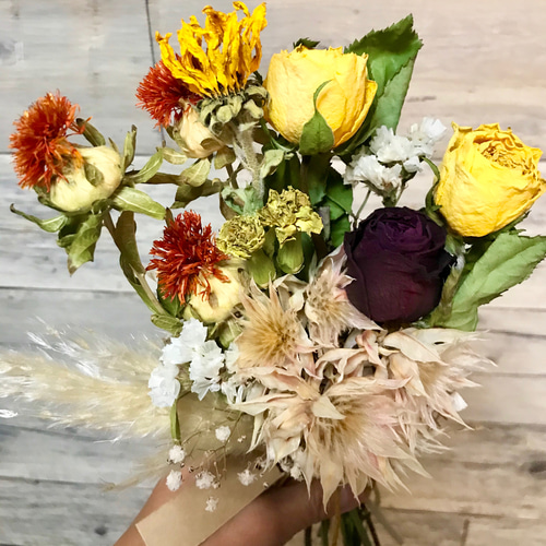 ドライフラワー　スワッグ　ブーケ　フライングリース　フライングスワッグ フライングスワッグ006 ブーケ スワッグ 母の日 母の日ギフト