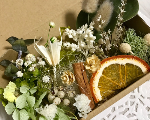 ドライフラワー*°♡Natural Gardenミニスワッグ2点セット