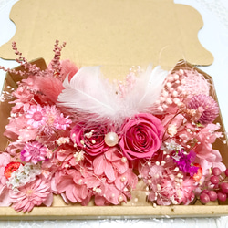 王道ピンクローズ＊ハーバリウム花材ドライフラワー 花材セット 2枚目の画像