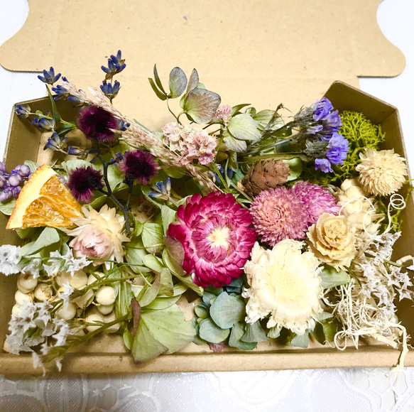 ドライな花材たち＊ボタニカル♡ハーバリウム花材ドライフラワー 花材セット 2枚目の画像