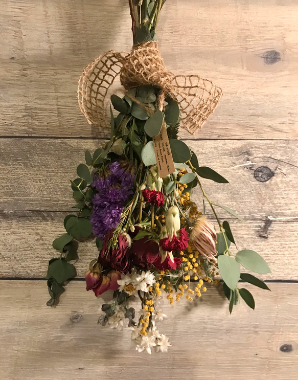 ドライフラワースワッグ Spring