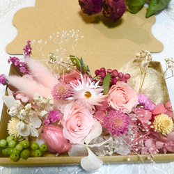 プリンセスpink rose＊ハーバリウム花材ドライフラワー 花材セット花材詰め合わせ花材アソート 2枚目の画像