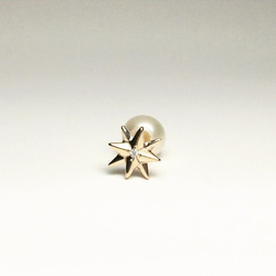 K10YG ダイヤモンド 星のピアス  片耳✧　C-1PEG 3枚目の画像