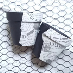 newspapers【2.5号鉢×1】素焼き鉢/リメ鉢 その他インテリア雑貨 LOGO