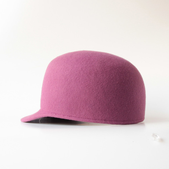 【受注生産】【カラーオーダー可能】WOOL FELT CAP フェルト キャップ 4枚目の画像