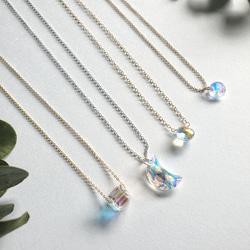 輕珠寶/ AURORA 裸.極光 立體小方塊 項鍊 施華洛世奇水晶 Swarovski Necklace 客製化禮物 第6張的照片