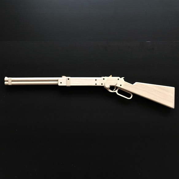 木製 ウインチェスター風10連発 輪ゴム銃 2枚目の画像