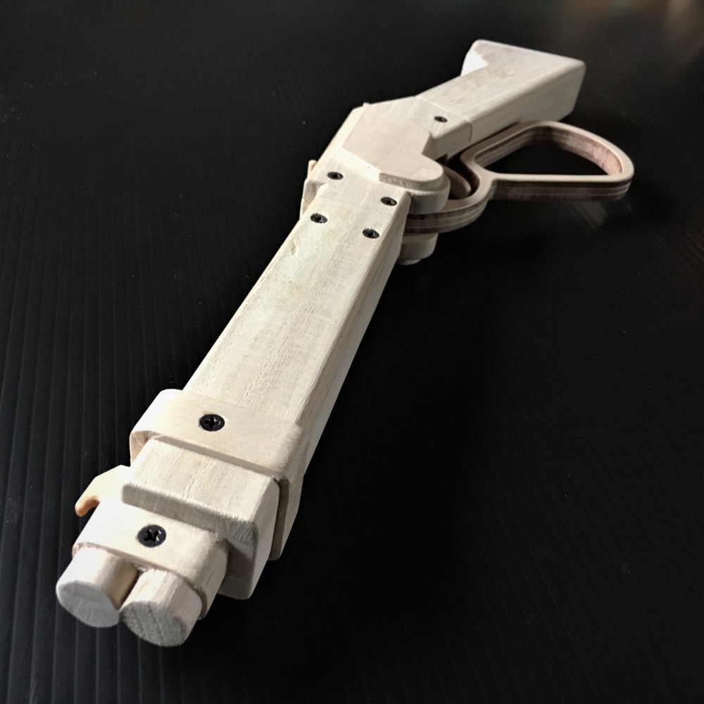 木製ゴム鉄砲　ランダルカスタム　箱付き新品同様