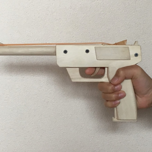 木製 ワルサー風6連発輪ゴム銃 おもちゃ・人形 工房・快夢 通販