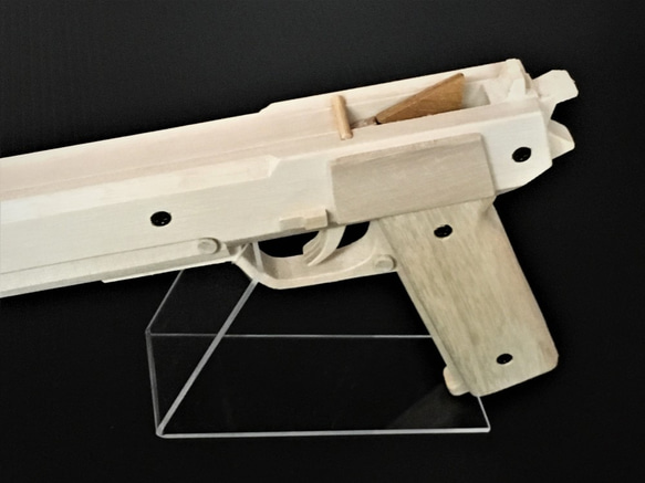 木製 ブローニング風10連発輪ゴム銃　JJ-16 5枚目の画像