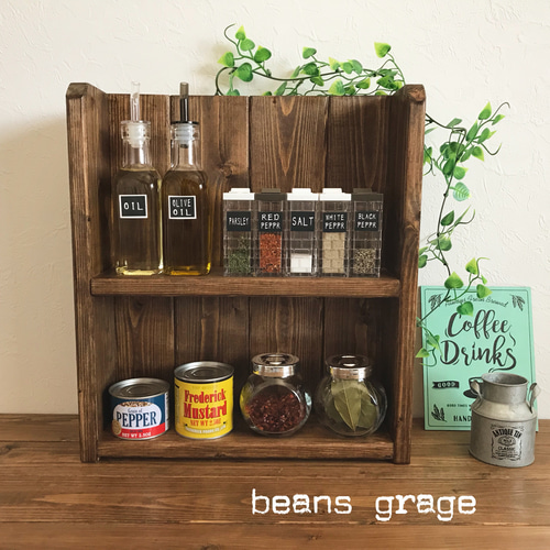 インダストリアル ウォールナット材 トレイ アイアン マルチスタンド