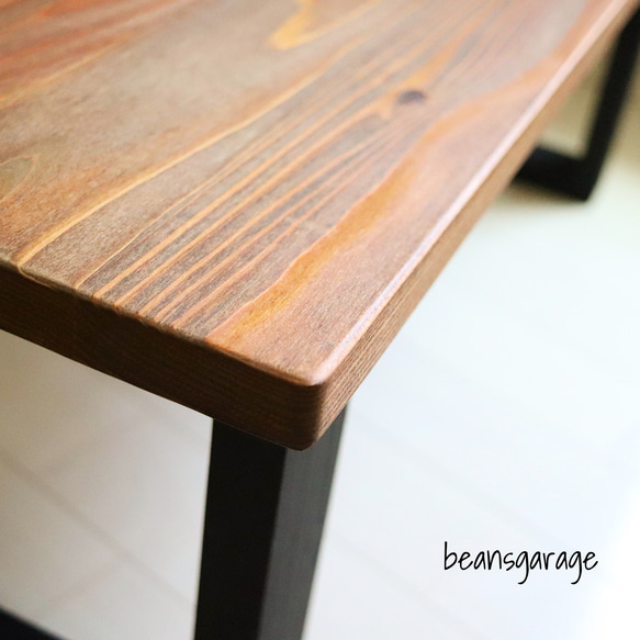 しっかりした厚め天板！国産杉 80×50 無垢材 ローテーブル カフェスタイル コーヒーテーブル リビングテーブル 4枚目の画像