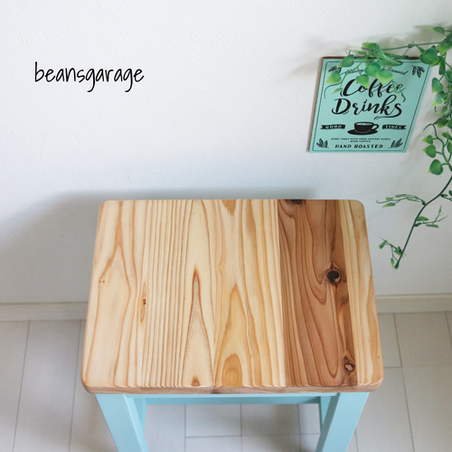 スツールにもなる！厚め国産杉天板！ローテーブル おうちカフェ