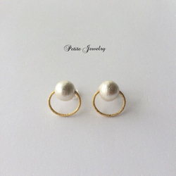 Ring pearl pierce＊ 2枚目の画像