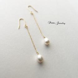 Drop pearl pierce＊（イヤリング変更可） 1枚目の画像