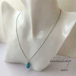 silver necklace ＊ Turquoise 3枚目の画像