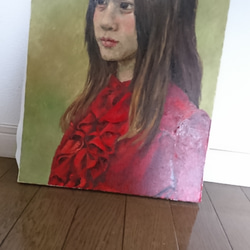 赤い服の女 絵画 かいはらじゅんこ 通販 11628711｜Creema(クリーマ)