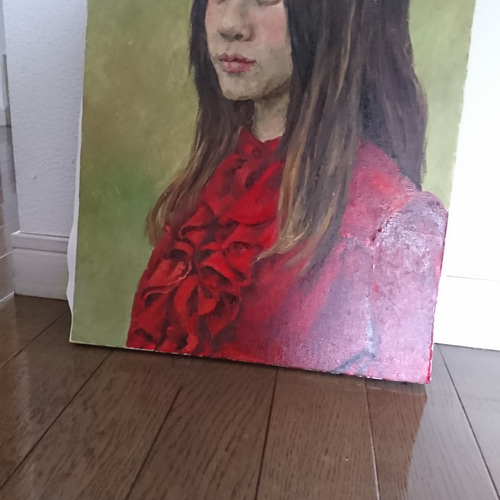 赤い服の女 絵画 かいはらじゅんこ 通販 11628711｜Creema(クリーマ)