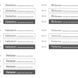【2種類オーダーOK！】ハーバリウムシール 36枚 横長 2枚目の画像