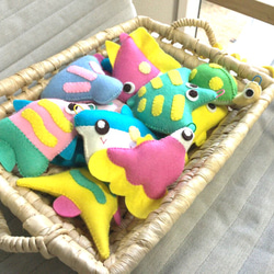 受注製作》フェルト さかなつり 手作り キット （おさかな28匹