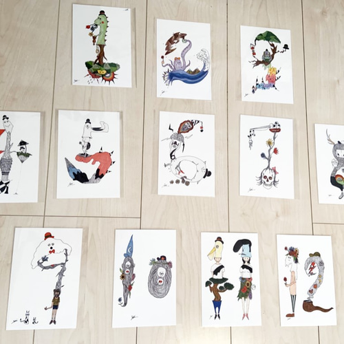 まむ ポストカード ジェフリー・フルビマーリ「ポストカードセット（3枚セット