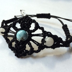 macrame☆bracelet 《larimer》 1枚目の画像