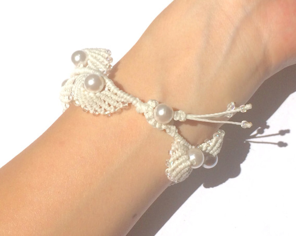 macrame☆bracelet 《SEA DREAM》 4枚目の画像