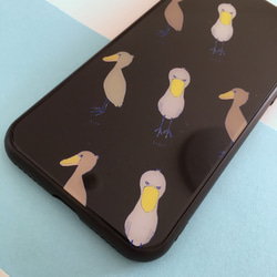 【New!!】ガラス 無の鳥ハシビロコウのスマホケース【For iPhone】 4枚目の画像