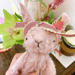 ハンドメイド*ぬいぐるみ＊ウサギ＊うさぎ*うさちゃん*グラス