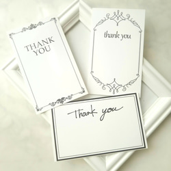 60枚】文章なし＊サンキューカード＊台紙＊メッセージカード