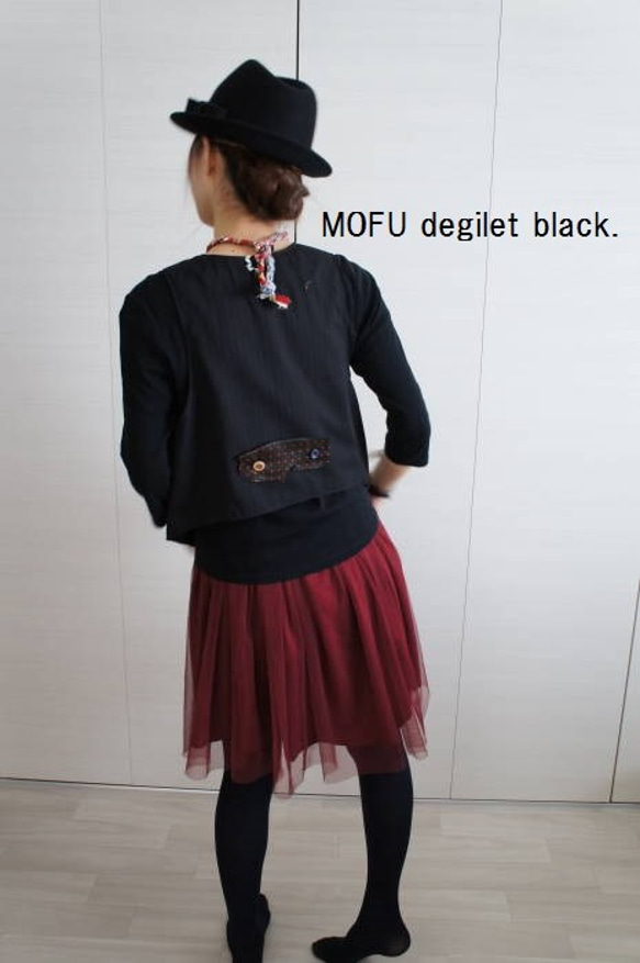 MOFU de gilet／black（ベスト） 5枚目の画像