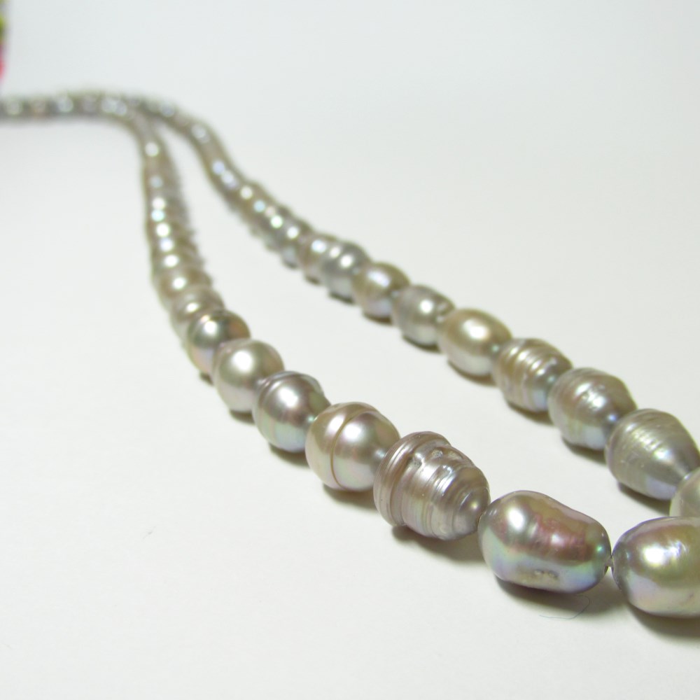 差が付くｸﾞﾚｰﾊﾟｰﾙのﾛﾝｸﾞﾈｯｸﾚｽ 909-02○10562320180907c☆手t