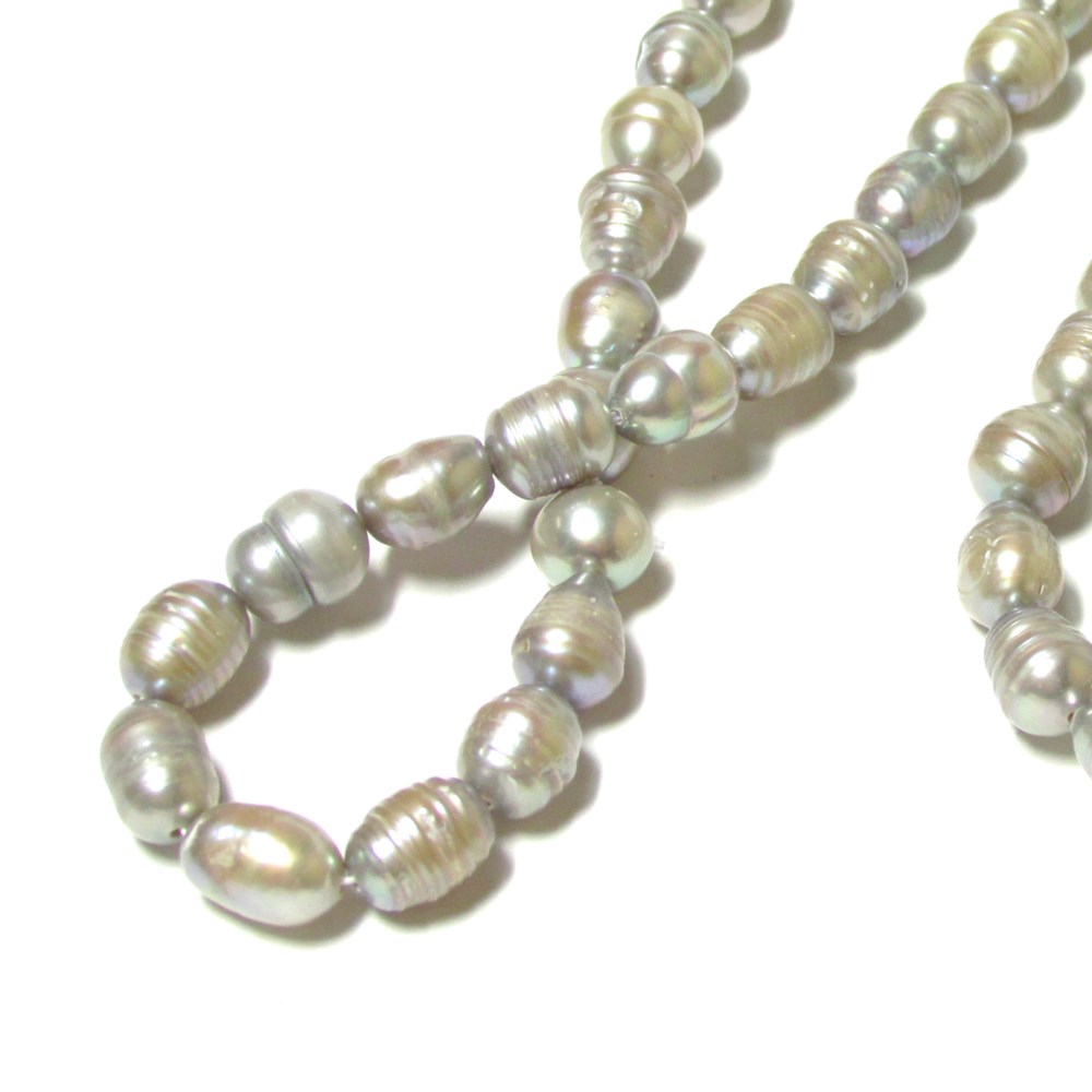 差が付くｸﾞﾚｰﾊﾟｰﾙのﾛﾝｸﾞﾈｯｸﾚｽ 909-02○10562320180907c☆手t