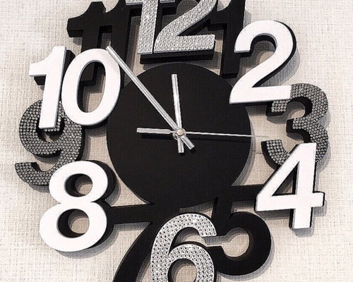 掛け時計 (スワロフスキー デコ) ☆人気No.1☆スワロフスキー デコ オリジナル 掛け時計 掛け時計