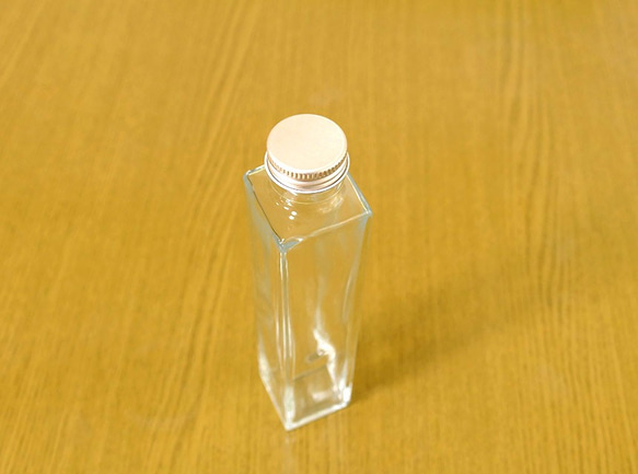 【hb-05s】ハーバリウム用ボトル（ガラス瓶）角型5本セット 3枚目の画像