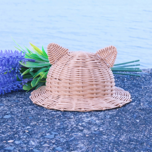 ぬいぐるみ用 ねこ耳 帽子 お人形用 (頭囲23cm) ぬいぐるみ 魔女と次女