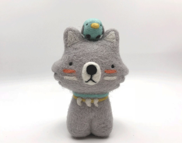 羊毛氈小鳥WOOF  Needle Felted Birdie WOOF 第2張的照片