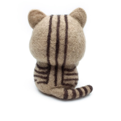 羊毛氈小花貓  Needle Felted Tabby Cat 第4張的照片