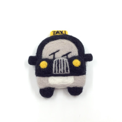 羊毛氈英倫系列胸針 - 計程車  Needle Felted Brooch London Series - Taxi 第3張的照片