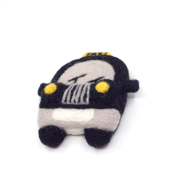 羊毛氈英倫系列胸針 - 計程車  Needle Felted Brooch London Series - Taxi 第4張的照片