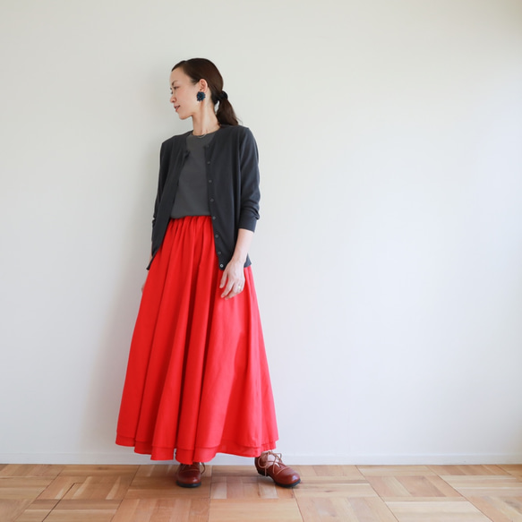 2way FAB skirt / red 6枚目の画像