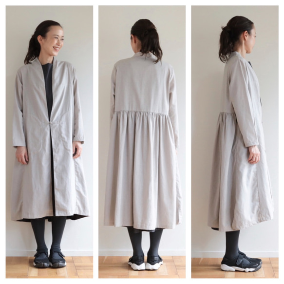 CHIAN long gown Linen cotton  /  kinari 3枚目の画像