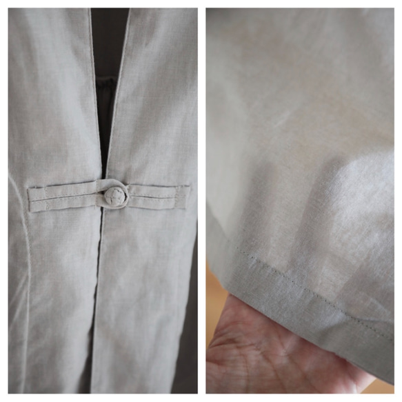 CHIAN long gown Linen cotton  /  kinari 4枚目の画像