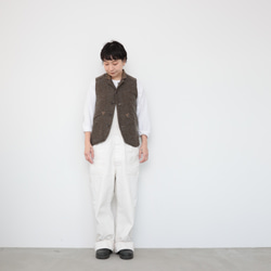 Ojisan vest Women size / brown 3枚目の画像