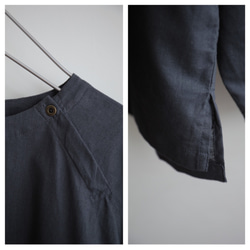 Genderless pullover shoulder button / GRAY / size L 6枚目の画像