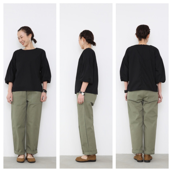 4lines blouse / black 3枚目の画像